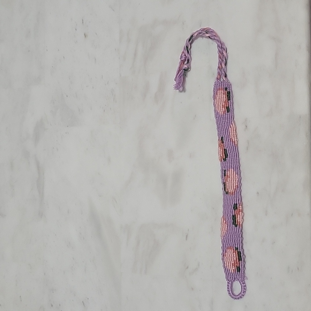 Hand Made Friendship Bracelet peach 🍑 Patern